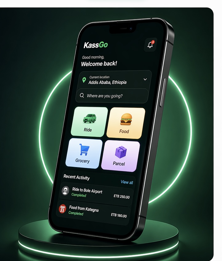 KassGo mobile app showcase preview